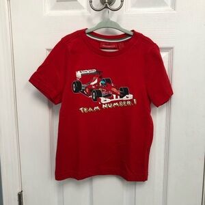 SCUDERIA FERRARI Official Boys XS Red Graphic Short Sleeve T-Shirt Cotton Logo